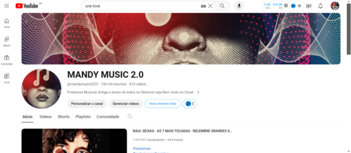 Canal de Música ALTO RANKEAMENTO - 139 MIL INSCRITOS - 108 MIL VIEWS EM 1 DIA - OPORTUNIDADE - Imagem 2