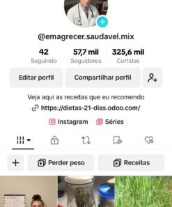 Conta Tiktok de 57k monetizada RPM 0.8 – R$490