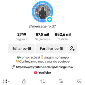 Canal tiktok barato demais com 87,5k de seguidores- de teorias de conspiração e curiosidades