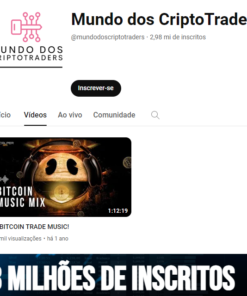 Canal Youtube - Criptomoedas - 2,9 milhões de Inscritos