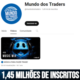Canal Youtube - Bolsa de Valores - 1,44 milhões de Inscritos