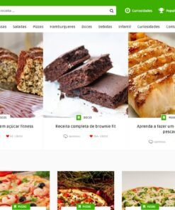 Blog de Receitas com Template Premium