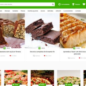 Blog de Receitas com Template Premium