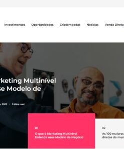 Blog de Marketing Multinivel Template Premium Domínio de 12 anos