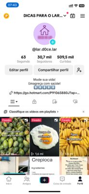 TikTok com mais de 30K de seguidores, subindo mais de 100 por dia, monetizado agora, faltando só postar! - Imagem 3
