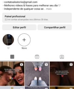 Instagram 923 publicações 263 mil seguidores