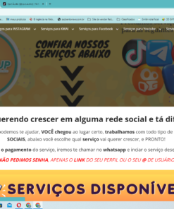 Vendo site de vendas de serviços sociais!