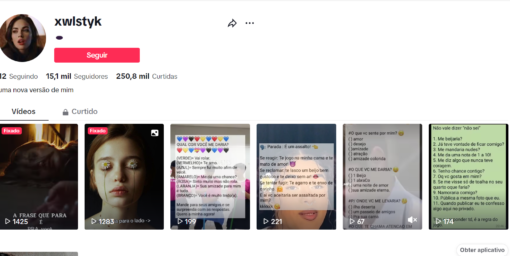 Conta tiktok 15k de seguidores