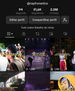 Tiktok de batalha de rima com 51.7K Seguidores 2M Curtidas