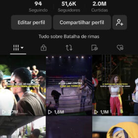 Tiktok de batalha de rima com 51.7K Seguidores 2M Curtidas