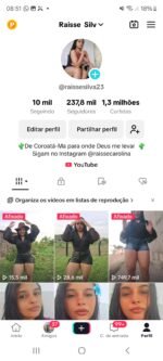 Conta tik tok 254 mil