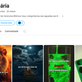 Canal Youtube 921 Inscritos