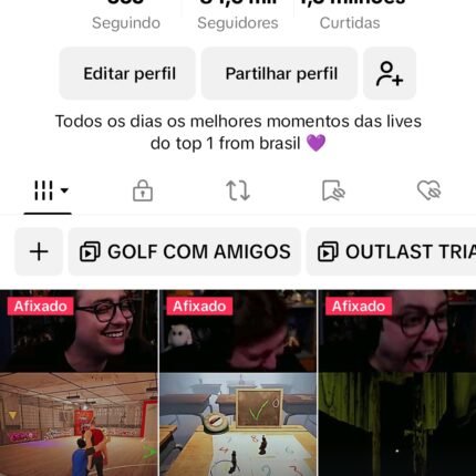 CONTA NO TIKTOK COM 84.6K DE SEGUIDORES