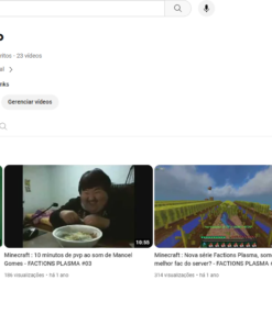 CANAL YOUTUBE 4,7K ESCRITOS NÃO MONETIZADO