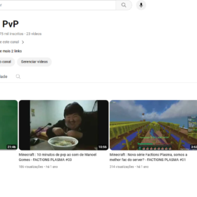 CANAL YOUTUBE 4,7K ESCRITOS NÃO MONETIZADO