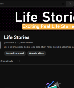 Canal No YouTube lifestories.yt. ‧ 3,06 mil inscritos
