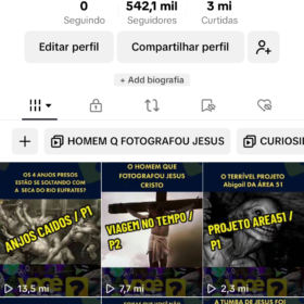 Conta Tiktok Monetizada 542K de Seguidores