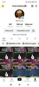Perfil Dark de futebol MONETIZADO com 30K de seguidores e 350k de curtidas