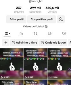 Perfil Dark de futebol MONETIZADO com 30K de seguidores e 350k de curtidas