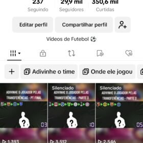 Perfil Dark de futebol MONETIZADO com 30K de seguidores e 350k de curtidas