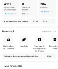 Tiktok quase monetizado