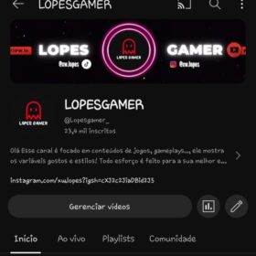 CANAL GAMER COM MAIS DE 23 MIL INSCRITOS