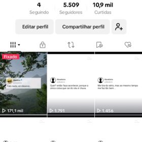 Conta Tiktok 5500 Seguidores