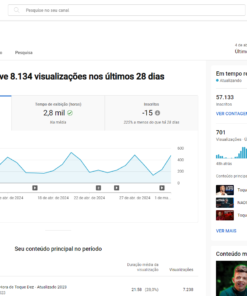 Canal YouTube com 57.1k de inscritos -Explode Music