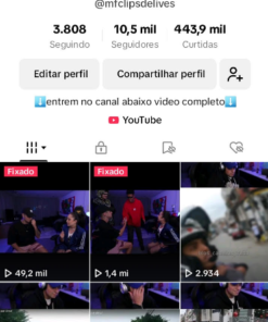 Conta Tiktok 10500 Seguidores de cortes do loud coringa não monetizada