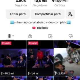 Conta Tiktok 10500 Seguidores de cortes do loud coringa não monetizada