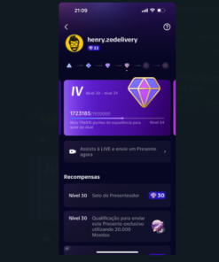 Conta Nível 33-34 Tiktok 490 Seguidores