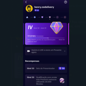 Conta Nível 33-34 Tiktok 490 Seguidores