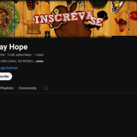 Canal YouTube 10.800 mil inscritos muito engajada 117 mil visualizações