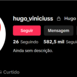 CONTA TIKTOK | 582K+ SEG | 7 MILHÕES+ CURT | ALTÍSSIMO ALCANCE | PERFIL PREMIUM🔥
