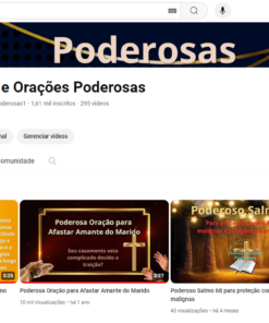 Canal Dark de Salmos e Orações poderosas com 1.61k de inscritos