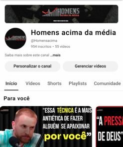 Conta quase monetizara. Canal de relacionamento com um forte engajamento 955 inscritos • 55 vídeos