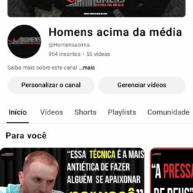 Conta quase monetizara. Canal de relacionamento com um forte engajamento 955 inscritos • 55 vídeos