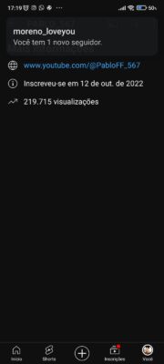 Canal do YouTube (Free Fire) 13,2 mil inscritos • 149 vídeos - Imagem 6