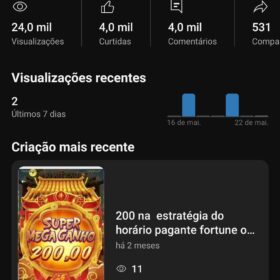 CANAL YouTube 1,4k Cassinos