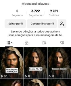 Conta Dark Tiktok Religion - 3722 Seguidores