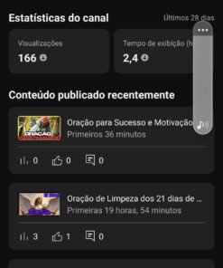 Canal Oração -1,58 mil assinantes