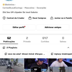 Kwai- 3k de seguidor monetizado para cortes e meme