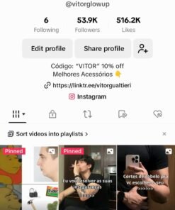 [ESSA É A MELHOR CONTA PRA VOCÊ COMPRAR] Conta tiktok  54.2K Seguidores 551.1K Curtidas nicho muito bom pra vender produtos amazon, ecommerce ou infoprodutos e monetiza também