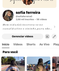 Canal do YouTube 3.680 Inscritos Nicho Música