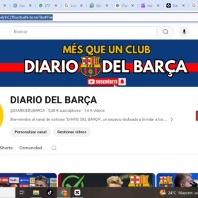 CANAL DE NOTICIAS DO BARCELONA EM ESPANHOL •5,48 mil inscritos•