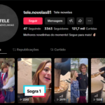 CONTA TIKTOK | 3,3K+ SEG | 121 MIL+ CURT | NICHO NOVELAS | ALTO POTENCIAL VIRAL📺