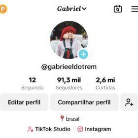 CONTA TIKTOK COM 91 MIL SEGUIDORES (MONETIZADA)