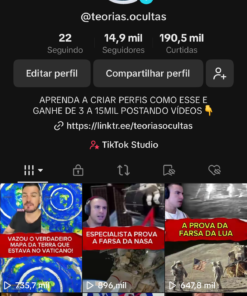 CONTA MONETIZADA TIKTOK | RPM 0.15 15K Seguidores