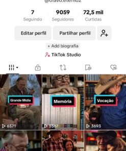 CONTA COM MAIS de 9 MIL SEGUIDORES QUASE MONETIZANDO.