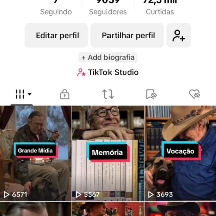 CONTA COM MAIS de 9 MIL SEGUIDORES QUASE MONETIZANDO.